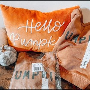 NWT Little Co Pumpkin Sweatshirt.